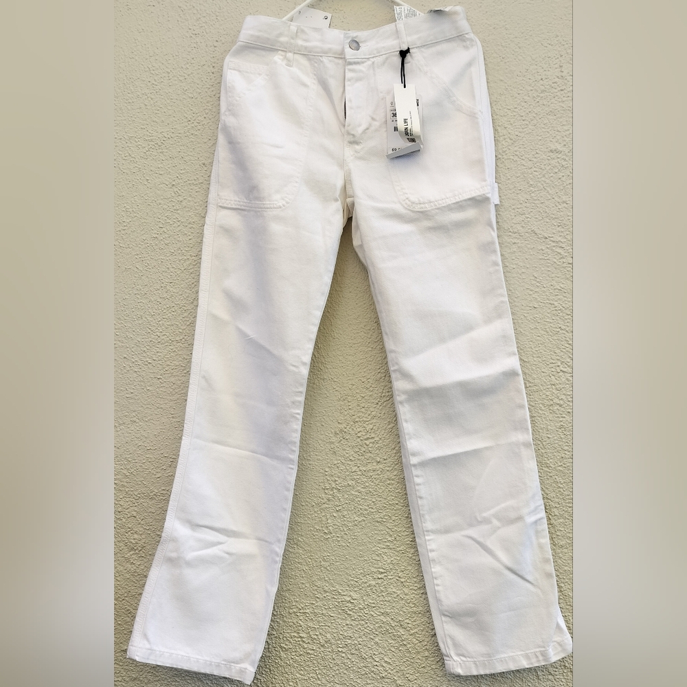 Elegant White Flare Jeans